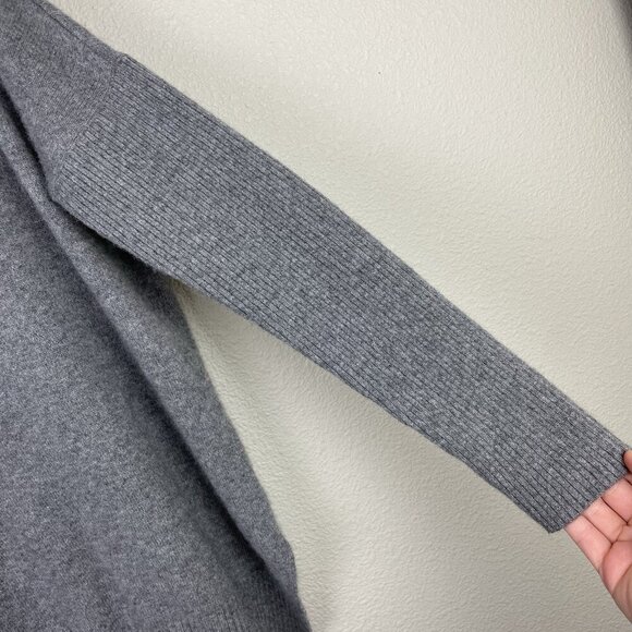 Minnie Rose Women's XS/S Cashmere Turtleneck Tunic Sweater Grey Knit Pullover - Picture 6 of 16